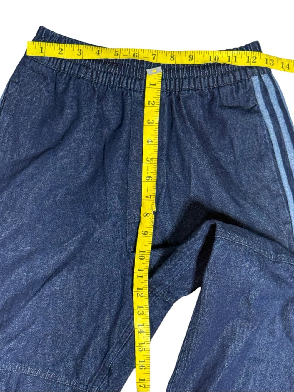 adidas Originals Japona Denim Track Pants Blue Joggers J/M Fits US XS S GM5376 - Picture 5 of 10